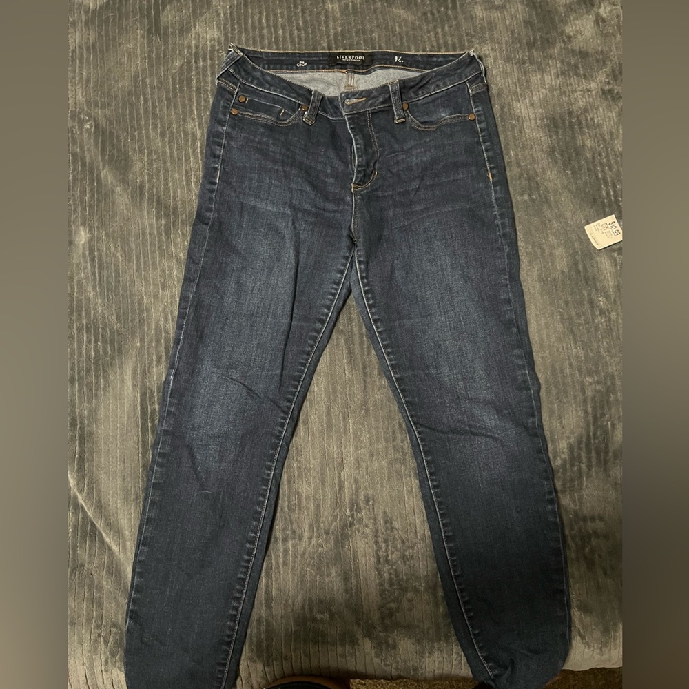 Dark blue jeans